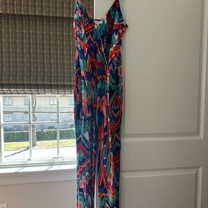 Veronica M. Kalani Stretch Crossover Jumpsuit NWT
